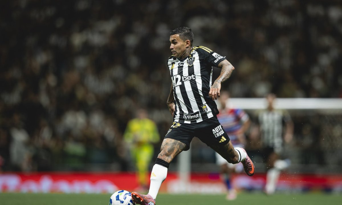 Dudu, atacante do Atlético, em jogo pelo Brasileiro (foto: Pedro Souza / Atlético)