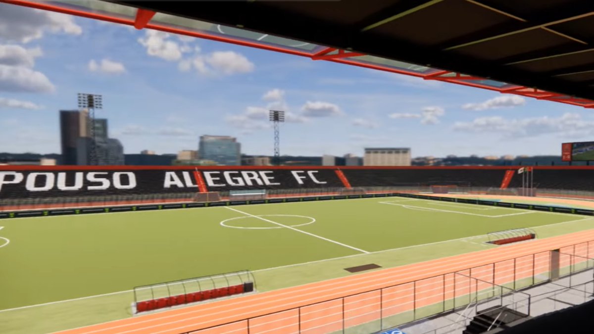 Imagem do projeto de reforma do Manduzão, estádio do Pouso Alegre