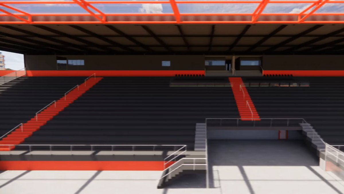 Imagem do projeto de reforma do Manduzão, estádio do Pouso Alegre