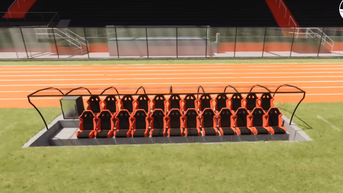 Imagem do projeto de reforma do Manduzão, estádio do Pouso Alegre