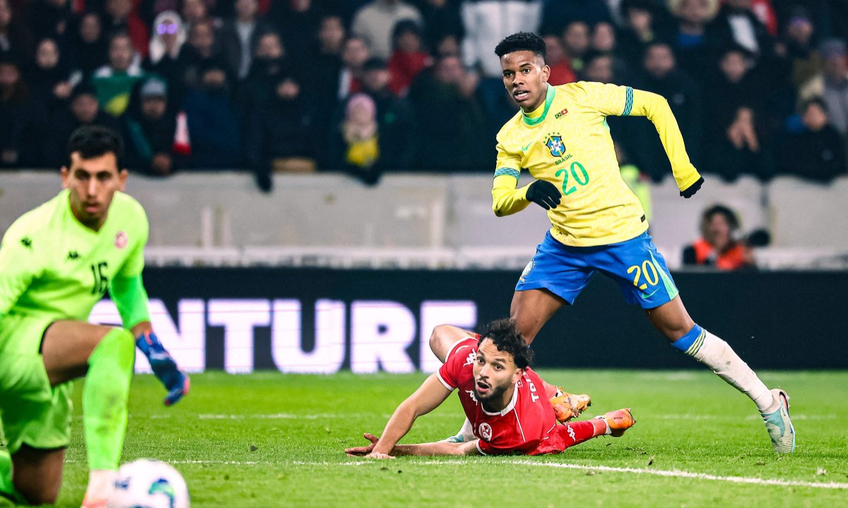 Estevão, atacante da Seleção Brasileira (foto: AFP)