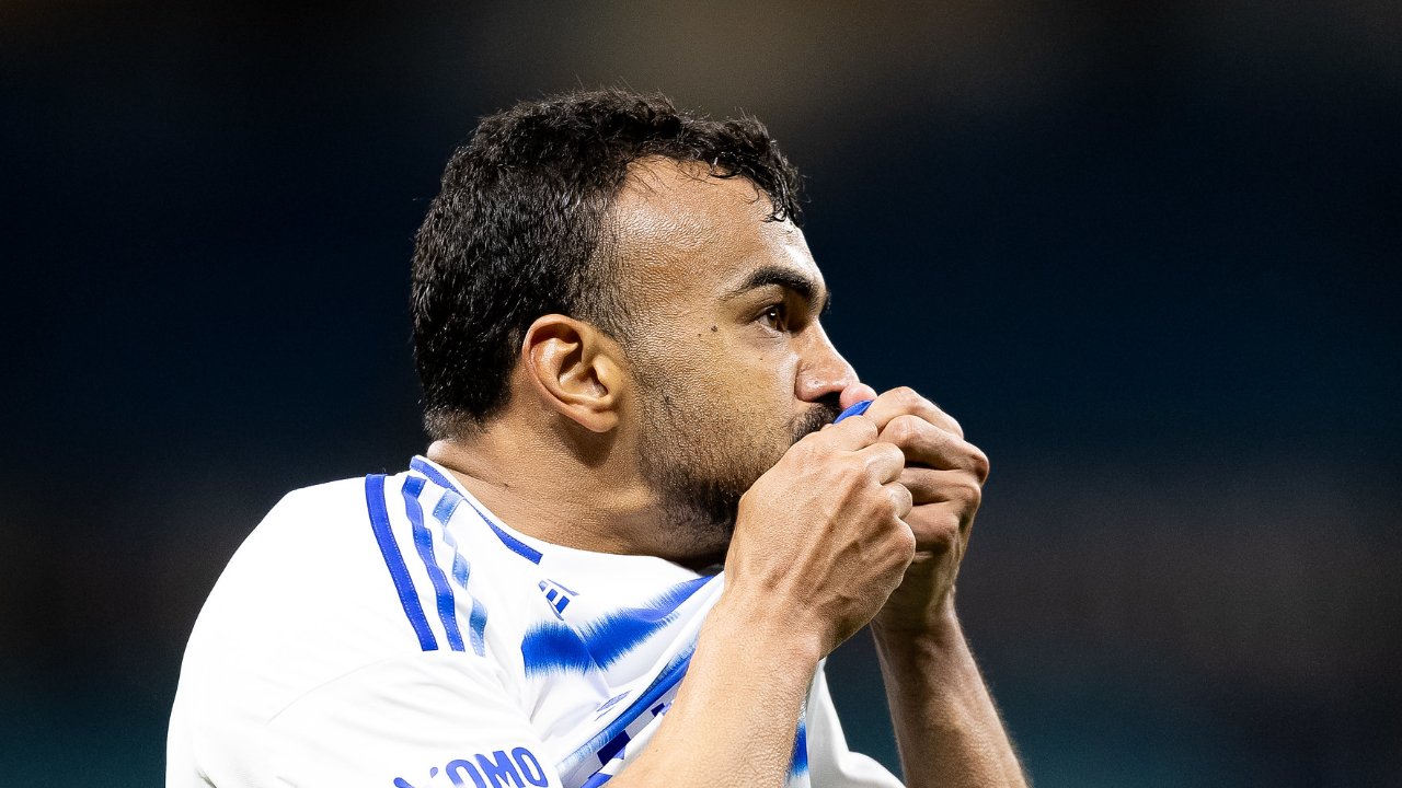 Fabrício Bruno comemorando gol do Cruzeiro (foto: Lucas Bubols/Cruzeiro)