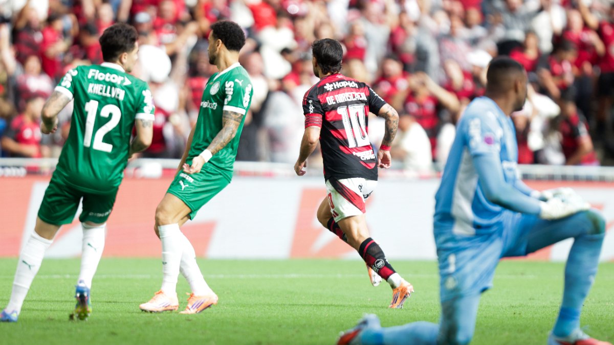 Lance de Flamengo x Palmeiras em 19/10/2025 - (foto: Gilvan de Souza/Flamengo - 19/10/2025)