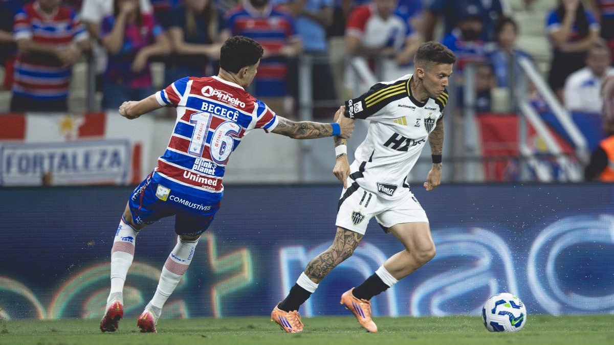 Lance do jogo entre Fortaleza e Atlético pela Série A (foto: Pedro Souza/Atlético - 30/11/2025)