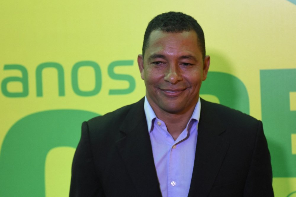 Gilberto Silva conquistou o penta da Copa do Mundo com a Seleção Brasileira (foto: MAURO PIMENTEL / AFP)