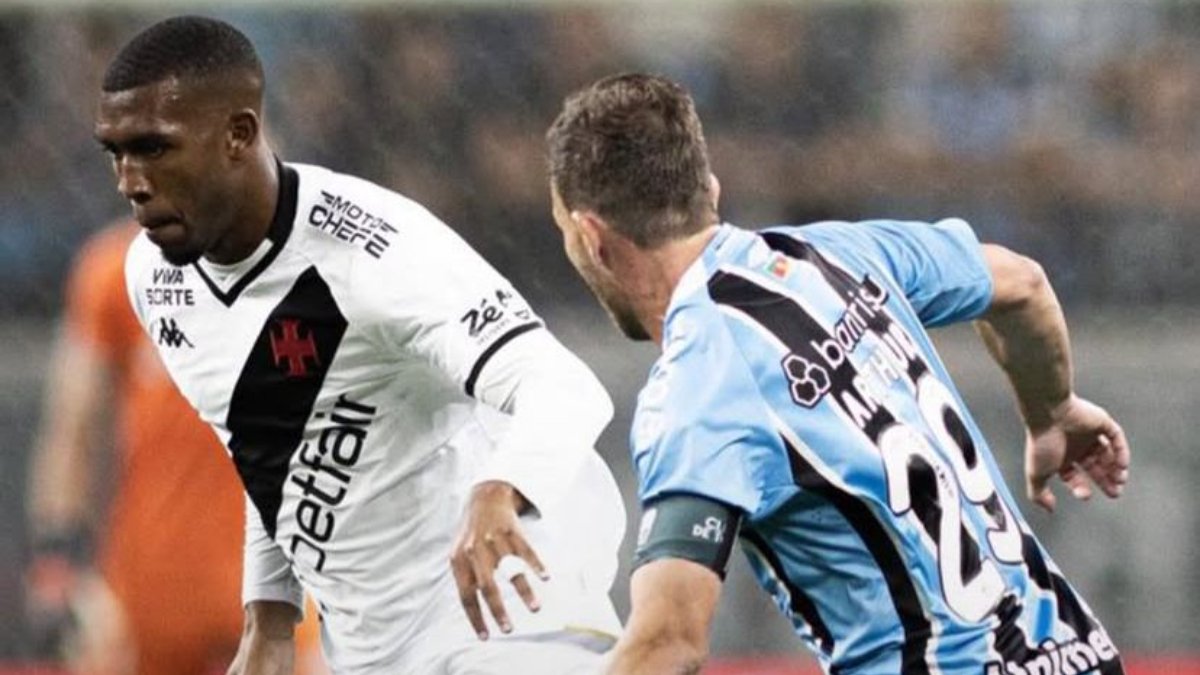 Grêmio e Vasco em ação pelo Brasileiro (foto: Reprodução/Vasco)