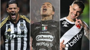 Hulk, Dayro e Vegetti marcaram ao menos quatro gols na Sul-Americana - Crédito: 