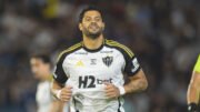 Hulk em ação pelo Atlético contra o Bragantino (foto: Pedro Souza / Atlético)