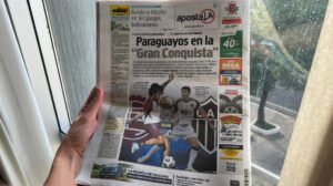 Jornal paraguaio ABC Color destaca final da Sul-Americana, entre Atlético e Lanús - Crédito: 