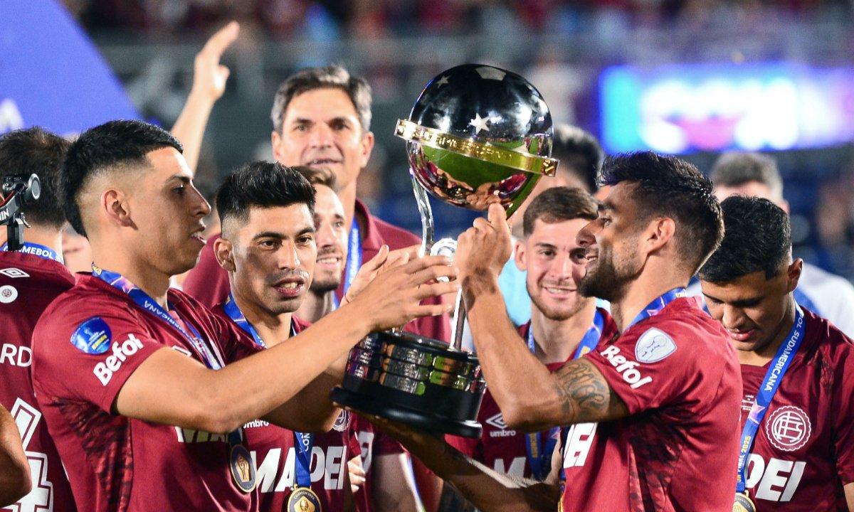 Lanús foi campeão da Sul-Americana (foto: DANIEL DUARTE / AFP)