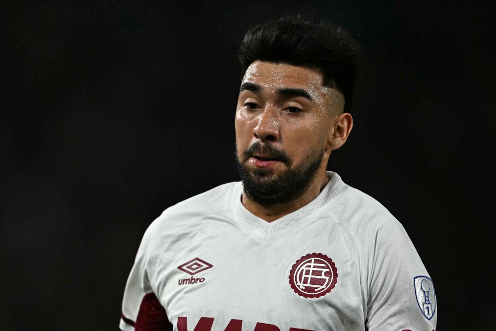 Marcelino Moreno, meia do Lanús - (foto: Mauro PIMENTEL / AFP)