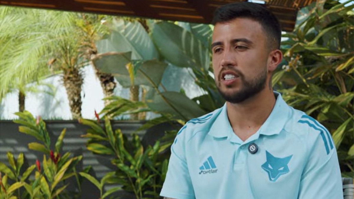 Matheus Henrique, volante do Cruzeiro - (foto: Reprodução/TV Cruzeiro)