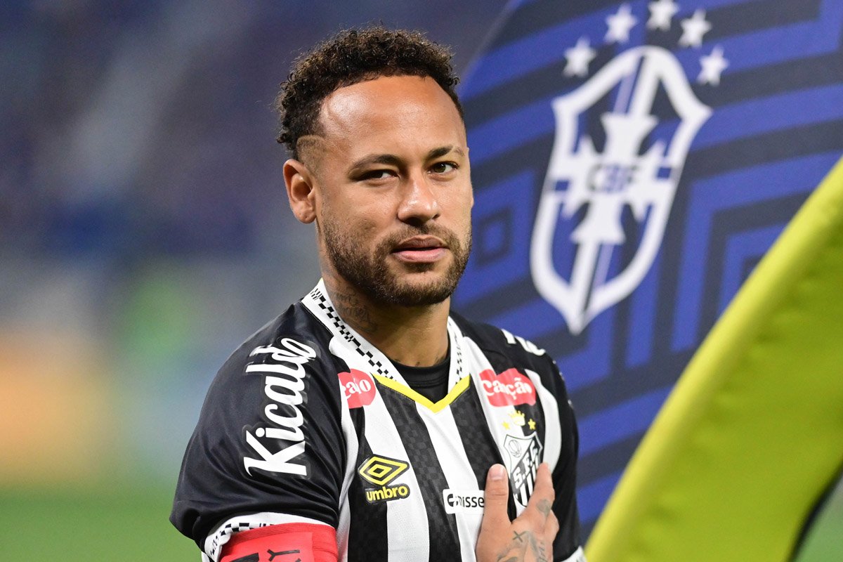 Neymar, atacante do Santos (foto: Leandro Couri/EM/D.A. Press)