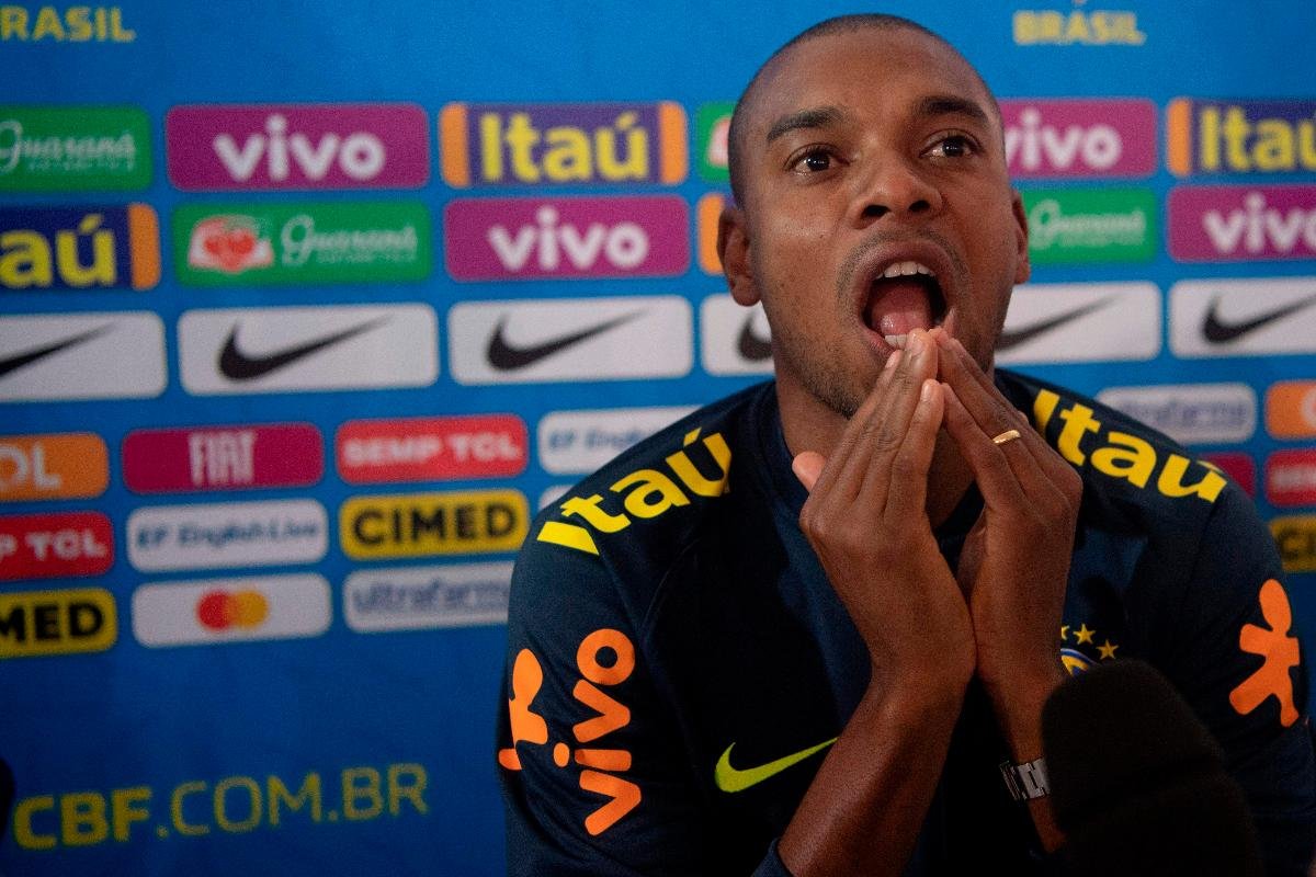 Fernandinho pela Seleção Brasileira em 2019 (foto: AFP / Mauro PIMENTEL)