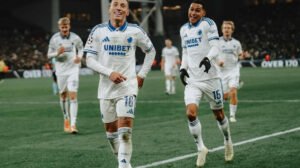 Robert marcou gol em vitória do Copenhague sobre o Kairat - Crédito: 