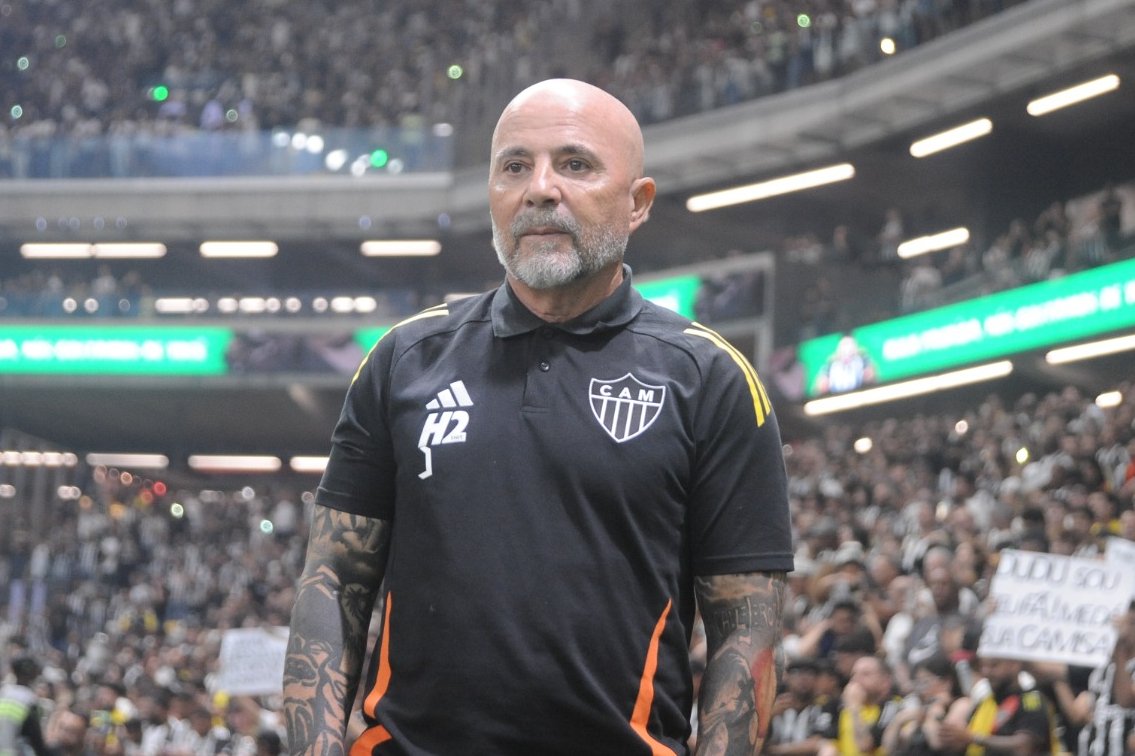 Sampaoli, técnico do Atlético (foto: Alexandre Guzanshe/EM/D.A. Press)
