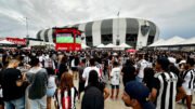 Em 2024, Atlético fez evento com transmissão do primeiro jogo da final da Copa do Brasil na Arena MRV (foto: Ramon Lisboa/EM/D.A. Press)