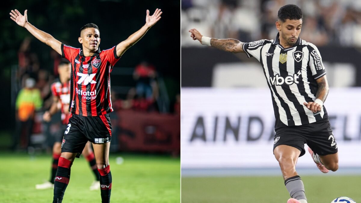 Vitória e Botafogo se enfrentam neste domingo (9/11) pelo Brasileirão (foto: Victor Ferreira/EC Vitória e Vitor Silva/Botafogo)