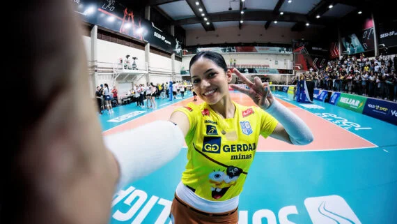 Nyeme, líbero do Minas (foto: Hedgard Moraes/MTC)