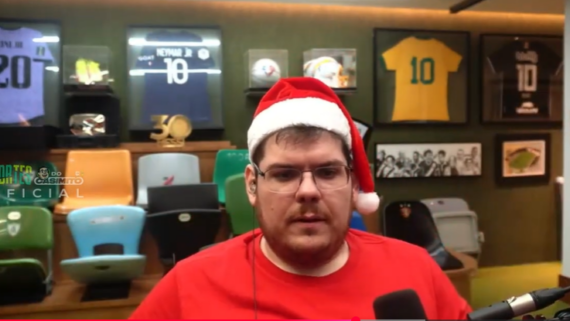 Casimiro Miguel em live no Youtube (foto: Reprodução)