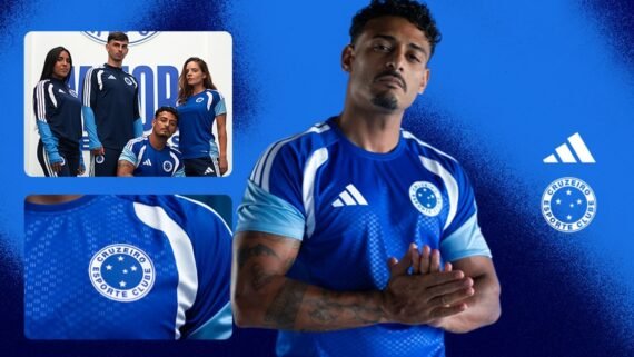 Nova linha de uniformes de treino do Cruzeiro (foto: Cruzeiro/Divulgação)
