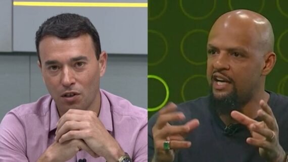 Rizek e Felipe Melo (foto: Reprodução)