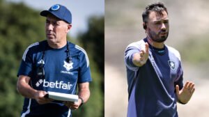 Leonardo Jardim e Davide Ancelotti, técnicos de Cruzeiro e Botafogo - Crédito: 