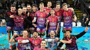 Time masculino de vôlei do Perugia antes do Mundial de Clubes - Crédito: 