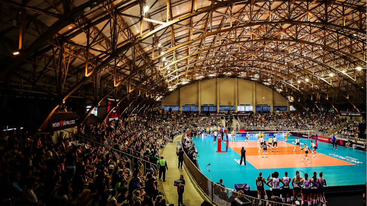 Ginásio do Pacaembu é sede do Mundial de Clubes Feminino de Vôlei de 2025 em São Paulo (foto: Divulgação/FIVB)