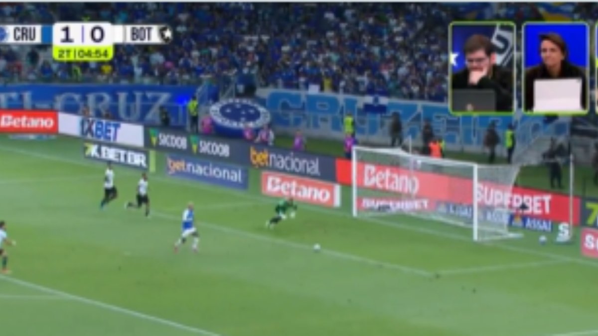 Matheus Pereira fez o segundo gol do Cruzeiro no jogo (foto: Reprodução)