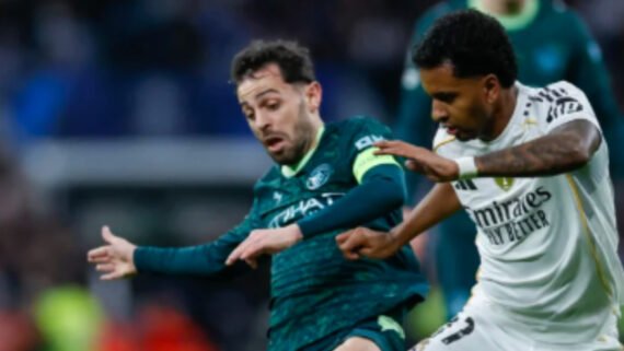 Rodrygo marcou, mas deu City (foto: Oscar Del Pozo/AFP)