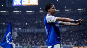 Kaio Jorge durante comemoração de gol  - Crédito: 