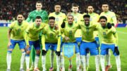 Jogadores da Seleção Brasileira em amistoso em novembro (foto: Sameer Al-DOUMY / AFP)