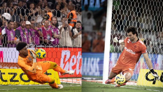 Hugo Souza e Léo Jardim, goleiros de Corinthians e Vasco (foto: Rodrigo Coca/Agência Corinthians e Matheus Lima/Vasco)