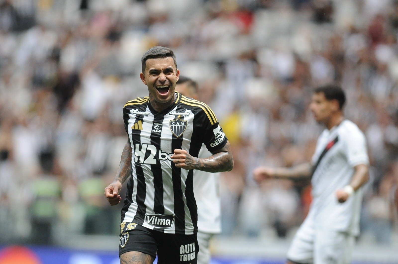 Dudu comemora gol pelo Atlético contra o Vasco na Arena MRV - (foto: Alexandre Guzanshe/EM/D.A Press)