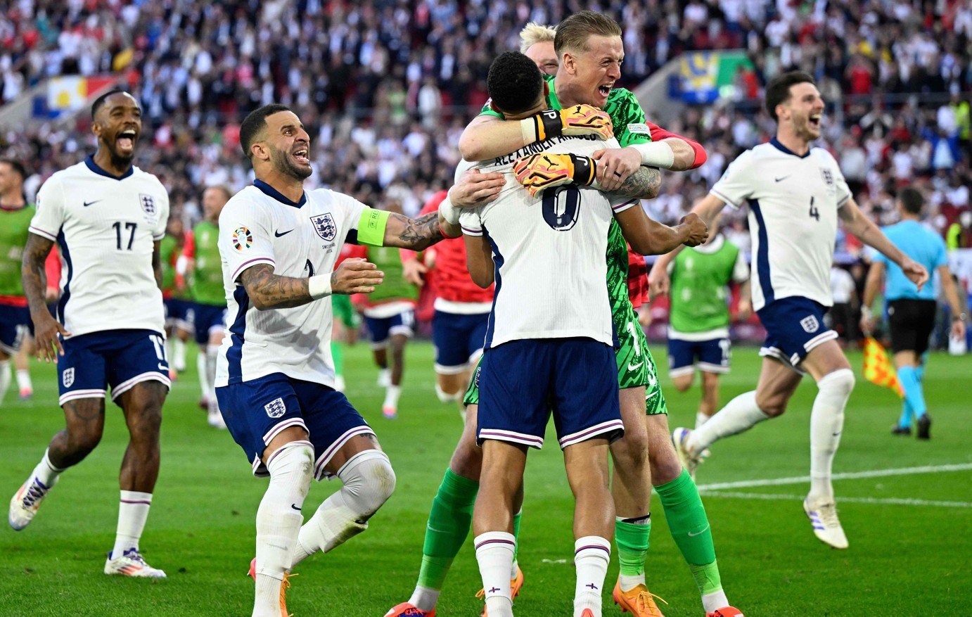 Seleção da Inglaterra (foto: INA FASSBENDER / AFP)