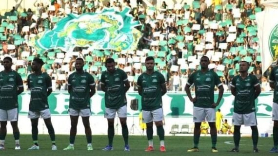 Jogadores do Icasa antes da partida começar (foto: Matheus Amorim/Icasa)