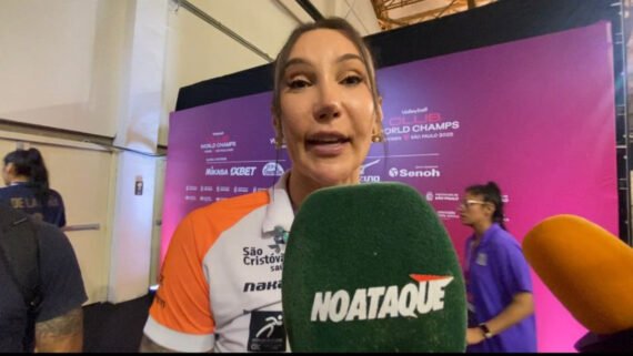 Tifanny, do Osasco, em entrevista ao No Ataque durante o Mundial de Clubes Feminino de Vôlei (foto: Rafael Cyrne/No Ataque)