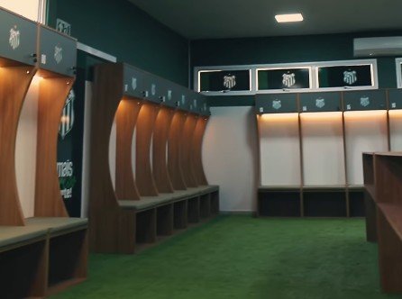 Vestiário do Uberlândia (foto: Reprodução/Instagram/UberlândiaEsporteClube)