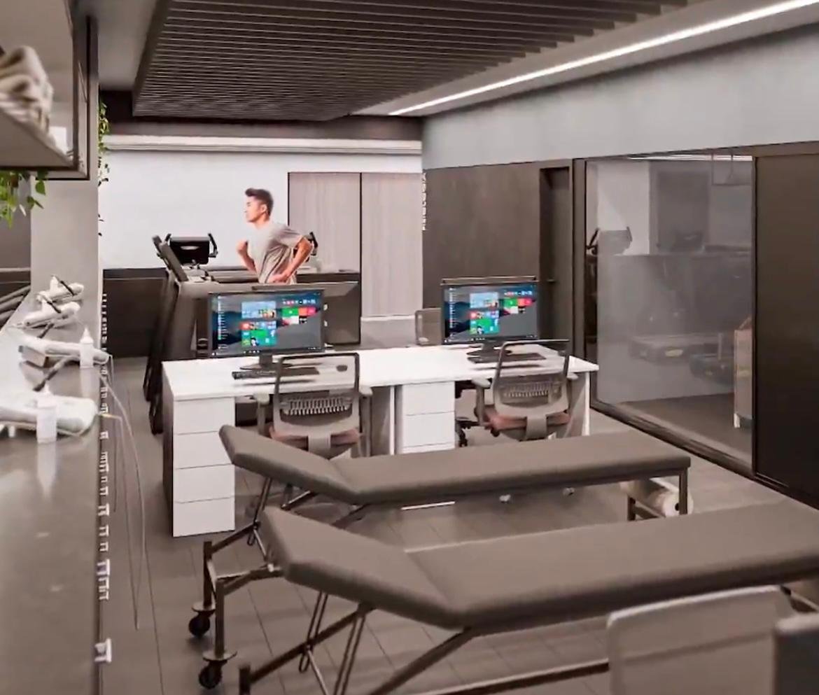 O projeto da nova estrutura de vestiário e academia na Cidade do Galo