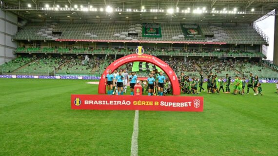 América em jogo pela Série B 2025 (foto: Mourão Panda / América)