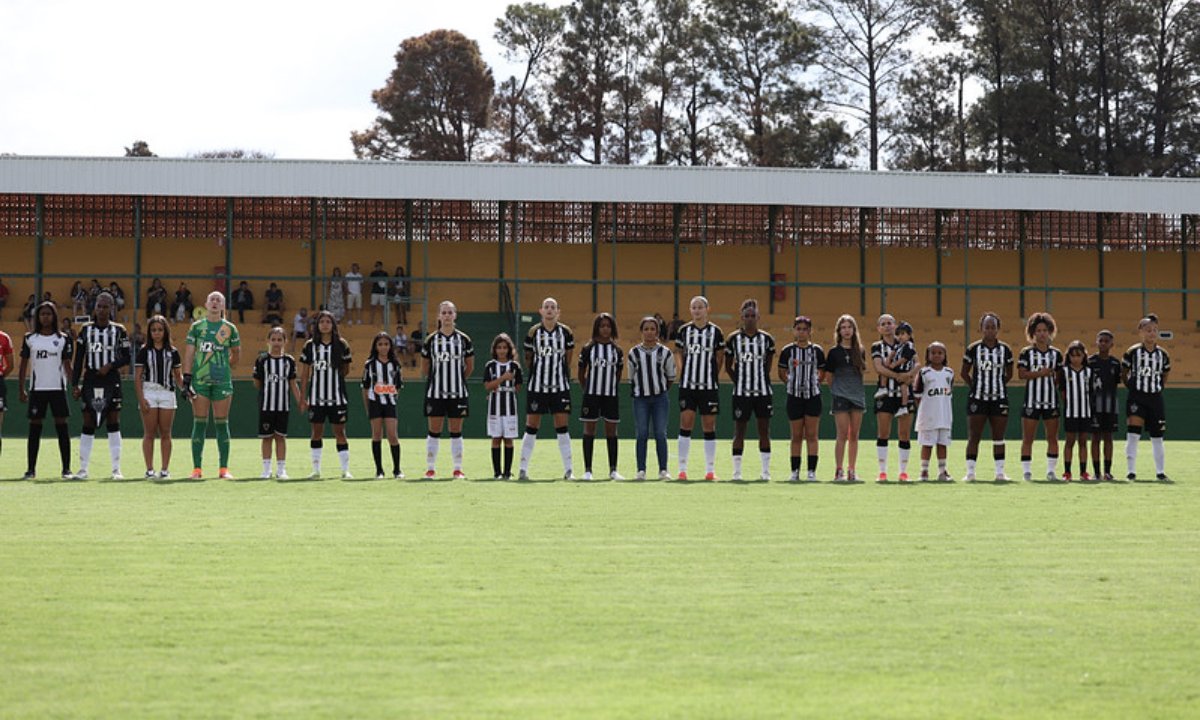 Atlético na disputa do Mineiro Feminino, no fim da temporada 2025 (foto: Daniela Veiga / Atlético)