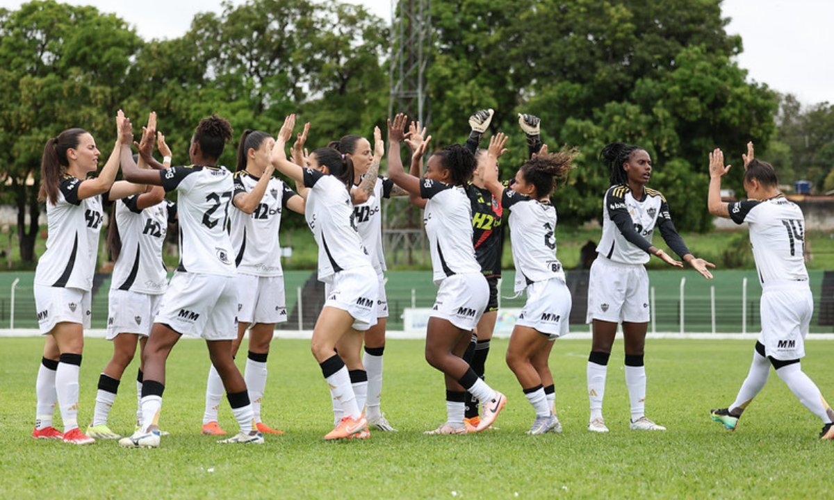Atlético em jogo do Mineiro Feminino (foto: Daniela Veiga / Atlético)