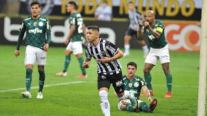 Savarino comemora gol pelo Atlético contra o Palmeiras em 2021 - Crédito: 