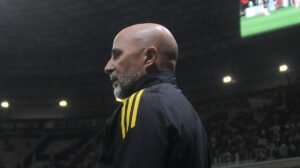 Sampaoli em ação pelo Atlético na Arena MRV - Crédito: 