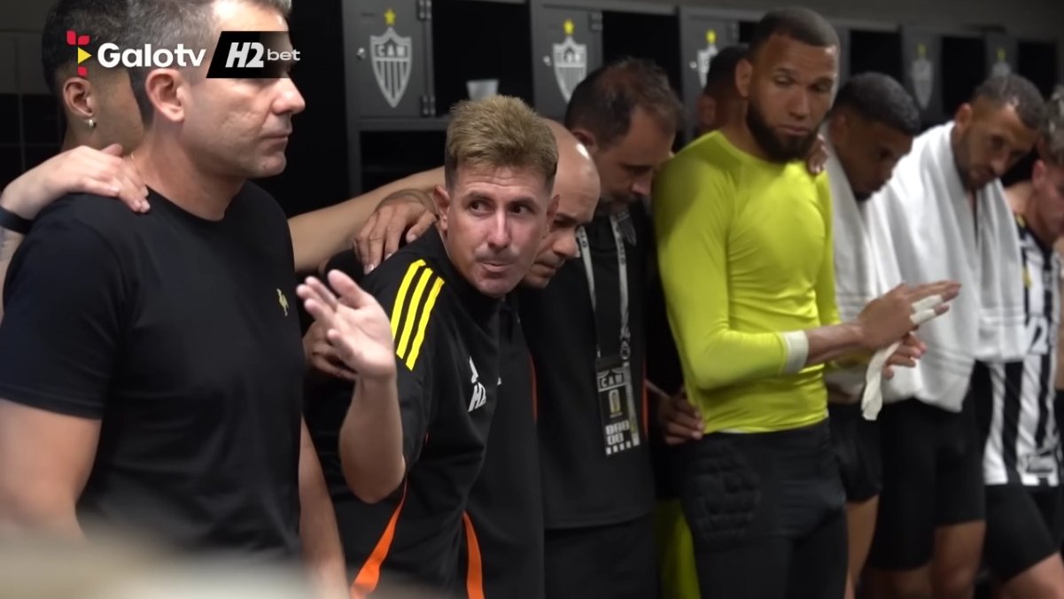 Diogo Alves, auxiliar técnico do Atlético (foto: Reprodução/GaloTV)