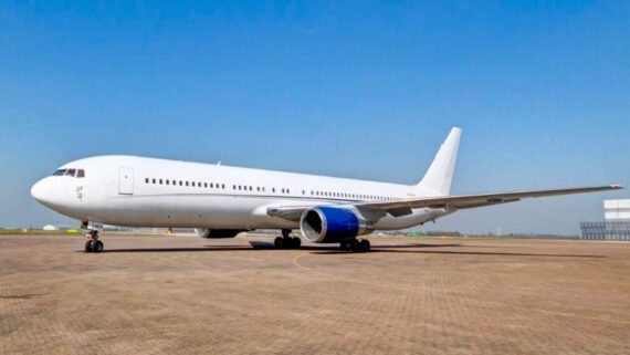 Avião em que jogadores do Flamengo viajarão para torneio intercontinental (foto: Aeronexus/Divulgação)