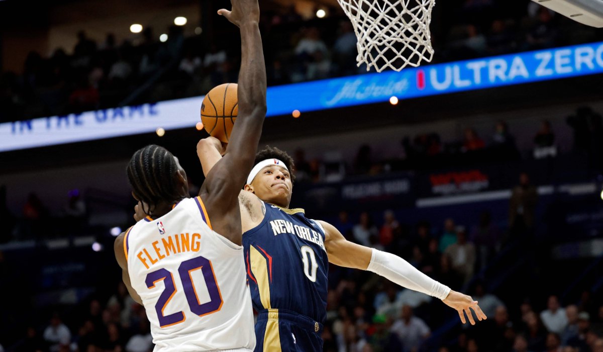 Jogo entre Pelicans e Suns, pela NBA (foto: AFP)