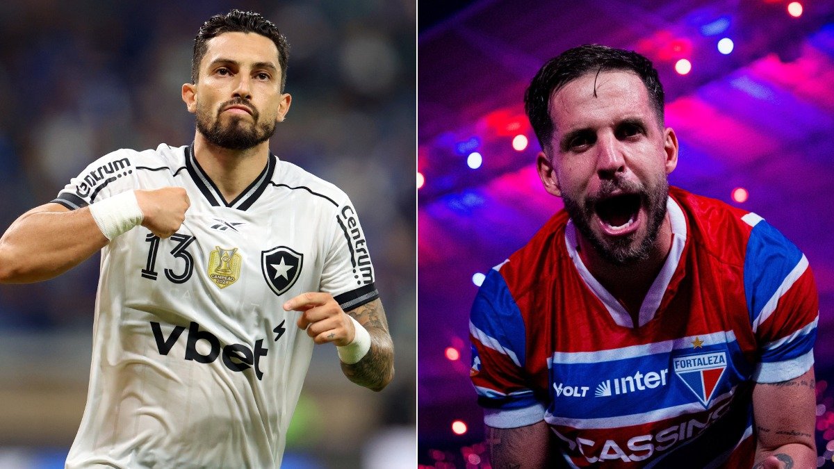 Botafogo e Fortaleza se enfrentam no Nilton Santos pela última rodada do Brasileirão (foto: Vítor Silva/Botafogo e Mateus Lotif/FEC)