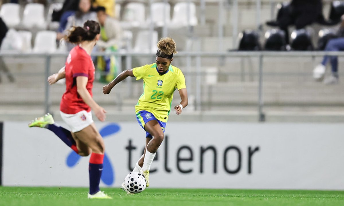 Brasil em amistoso contra a Noruega (foto: Lívia Villas Boas / CBF)